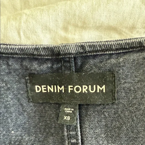 Denim Forum Charcoal Buttoned Vest - Picture 3 of 4